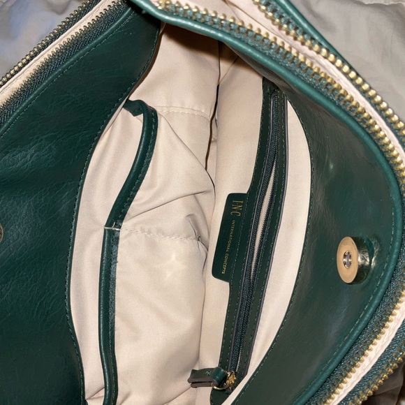 Dark green purse, Macy’s brand purse, leather purse - Picture 2 of 16